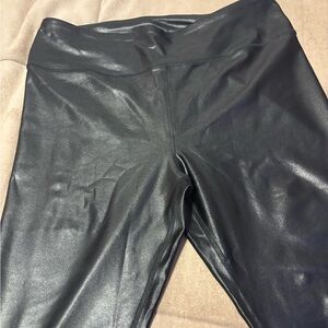 Maurices Shiny Black Leggings